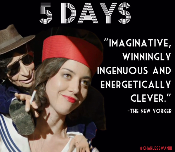 CharlesSwanFilm's tweet photo. Reality is overrated, but #CharlesSwanIII is here to help in just FIVE DAYS—Get ready NYC &amp; LA! http://t.co/cvgJr24X