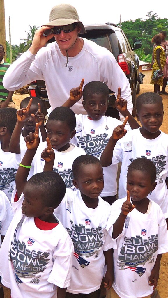 Weatherford5's tweet photo. My friends from Ghana wil be getting a fresh box of SF 49er-SB Champion shirts soon They loved the Pats shirts last yr http://t.co/nveTlKPR