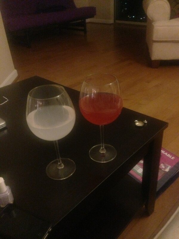 Taryn_gee's tweet photo. Probably don't need to be drinking on a Monday night but what else is new http://t.co/A1DA5icB