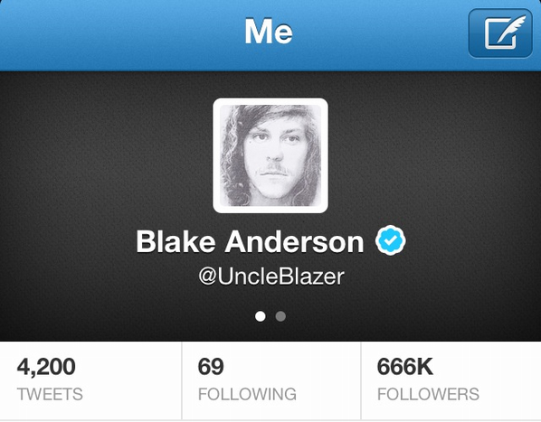 UncleBlazer's tweet photo. Very #RARE twitter stats http://t.co/3eXPmWZs