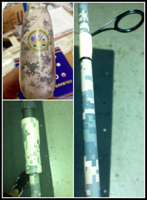 BullBayRods's tweet photo. @williebosshog hey jack, wanna make you a rod! Camo? Maybe some real tree with duck commander logo on er.. http://t.co/5BO1USwM