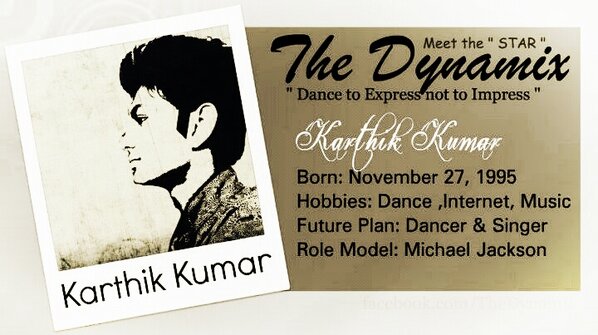 DynamixThe's tweet image. Meet the 'STAR' : Karthik Kumar :-) Visit: facebook.com/TheDynamix