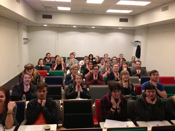 buffiduberman's tweet photo. Music Management students Rocking Their Tongues- blown vs buzzed TH! Do you know the difference? http://t.co/izO8M0sd