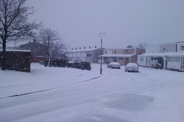Plenty of snow in East Kilbride this morning.