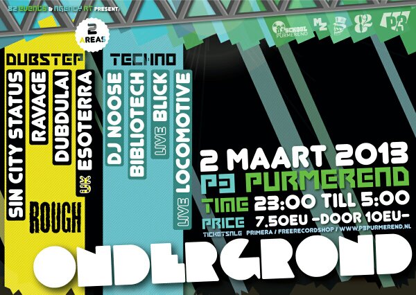 RavageMovement's tweet photo. Ravage will be dropping some new @GuillotineRec at the P3 the 2nd of March. #dubstep http://t.co/pCyp6tQd