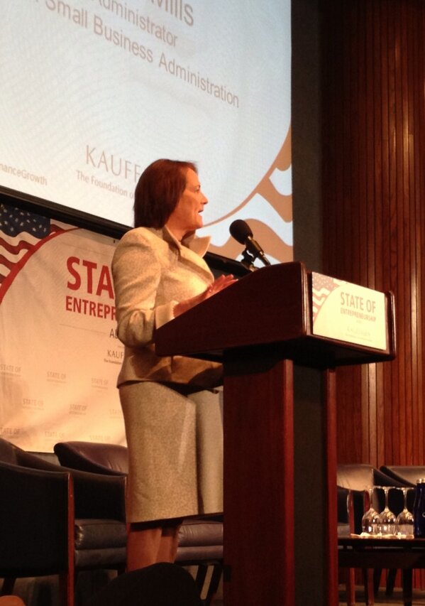 SteveCase's tweet image. "Entrepreneurship is America's secret sauce" - @SBAgov's Karen Mills #StartupAmerica @KauffmanFDN #FinanceGrowth