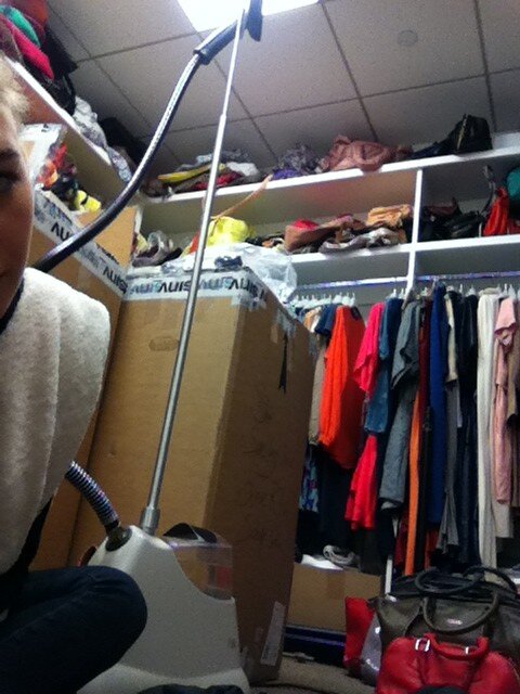 megandalke's tweet photo. Another day in the closet #Chloé #showroom wishing I was at #modelloungeXmicrosoft http://t.co/sFRLcYZf