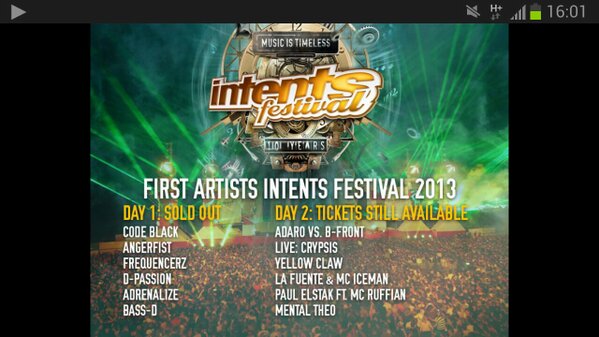 HardNewsNL's tweet photo. The first names of @IntentsFestival 2013 have been announced! #Hardstyle http://t.co/cB1NRVYM