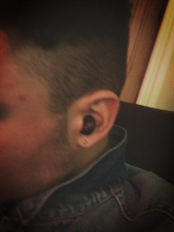 amber_renn's tweet image. Matt chilling with a minstrel in his ear #StandardBehaviour