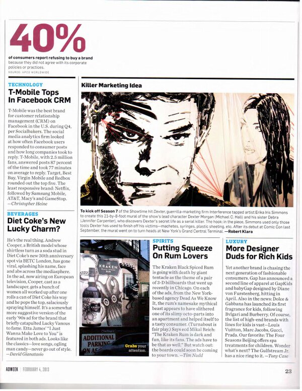SamEwen's tweet image. This week's Adweek features a creative execution we did for Showtime's DEXTER. P.23 if it is lying around.