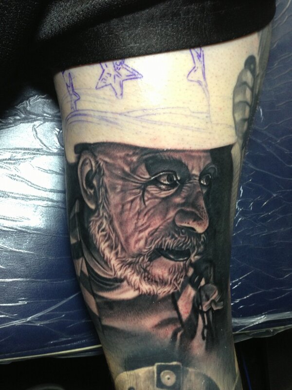 Tattoo uploaded by Fable Tattoo Gallery  Captain Spaulding tattoo by Jesse  Vardaro at Fable Tattoo Gallery  Tattoodo