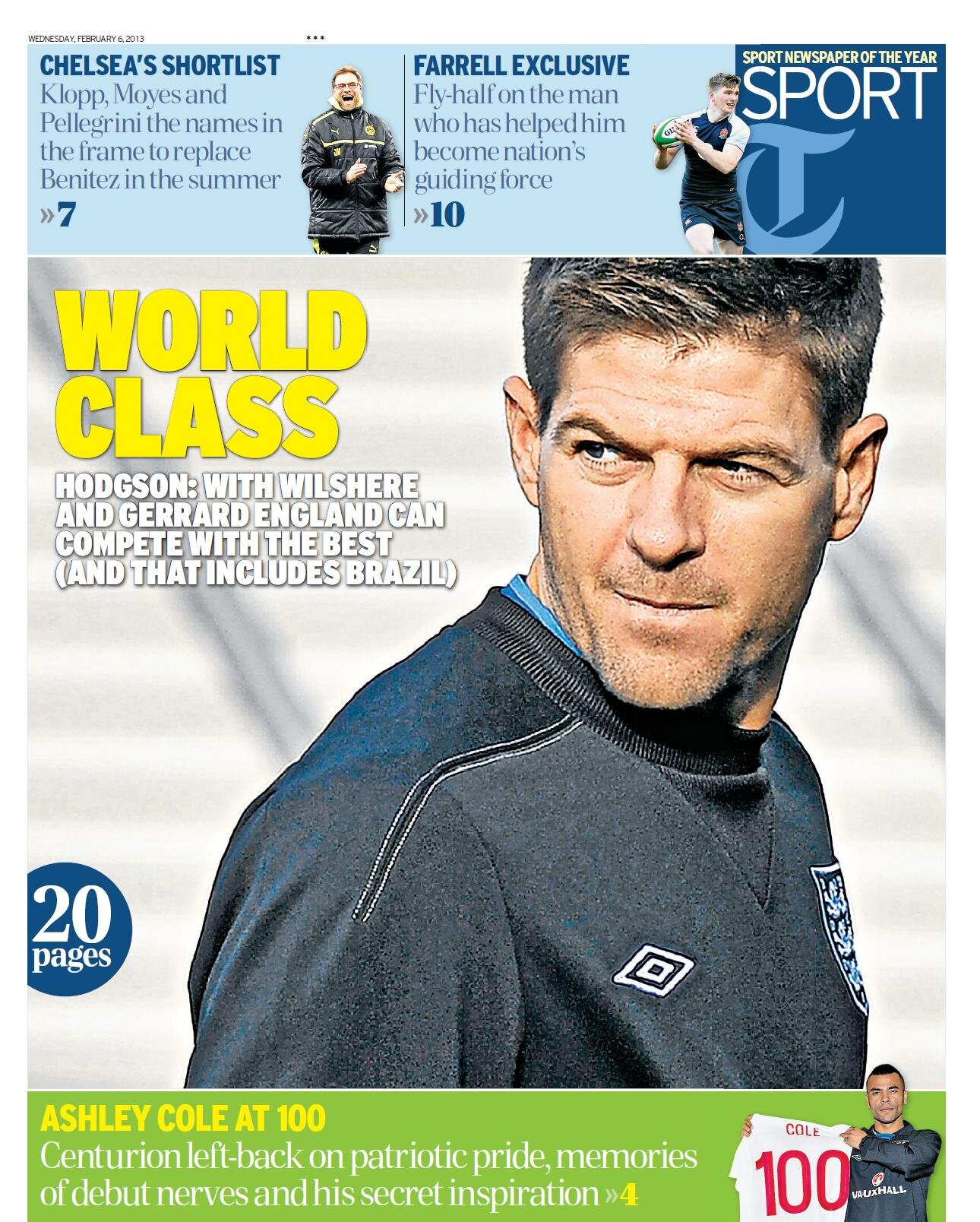 Ramos y su Banda on Twitter "Portada Telegraph Sport "World