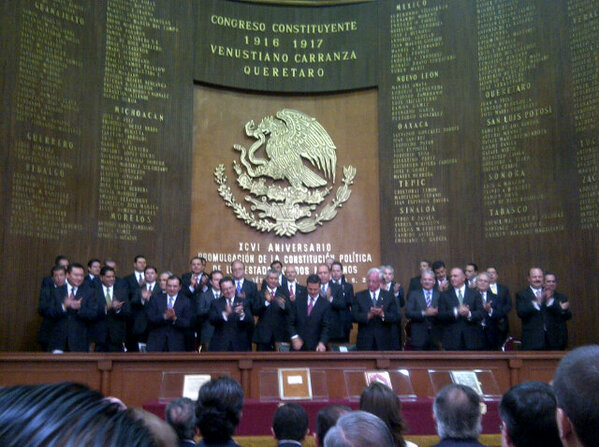 grepelaez's tweet photo. En la Conmemoración del XCVI Aniversario de la Constitución Mexicana. Fecha importante de reflexión y orgullo nacional http://t.co/NpA0Bnim