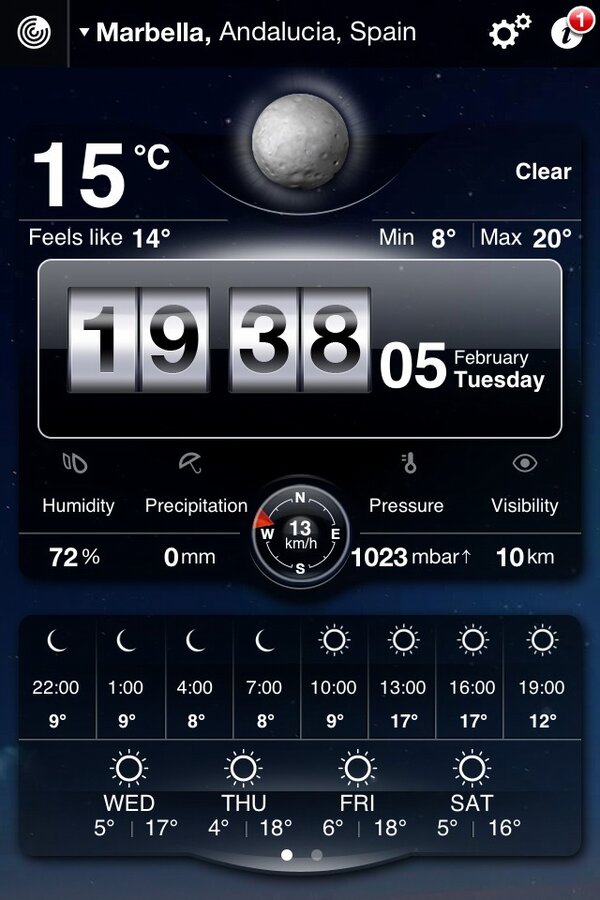 LoveBanus's tweet photo. Forgot to so my usual weather tweet this morning! Look at the temp at 7.40 this evening! #marbella2013 #banus #marbs http://t.co/y6xU0l1F