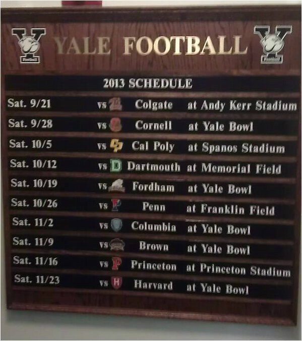 Yale Football tweet media