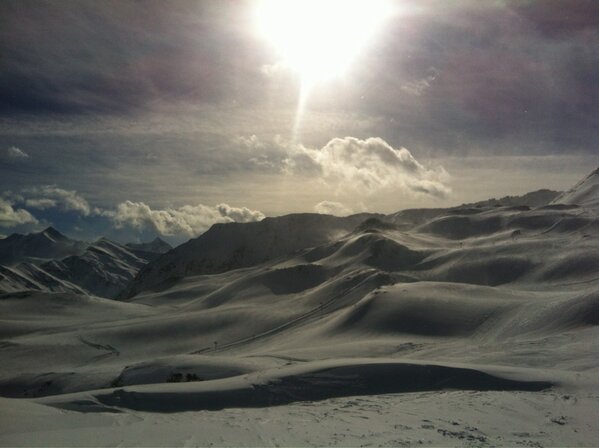 Day 4 @ #Grimentz - It's beautifull! Lijntjes trekken in de poedersneeuw! De max!!!!