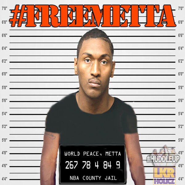 LakerMemes's tweet photo. RT @HempsteadHuddle: #FreeMetta CC: @Lakerholicz @jose3030 http://t.co/29ayWPz3