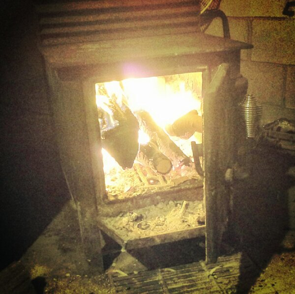 Jc051901's tweet photo. Getting the heat going. http://t.co/2pxZiDNR