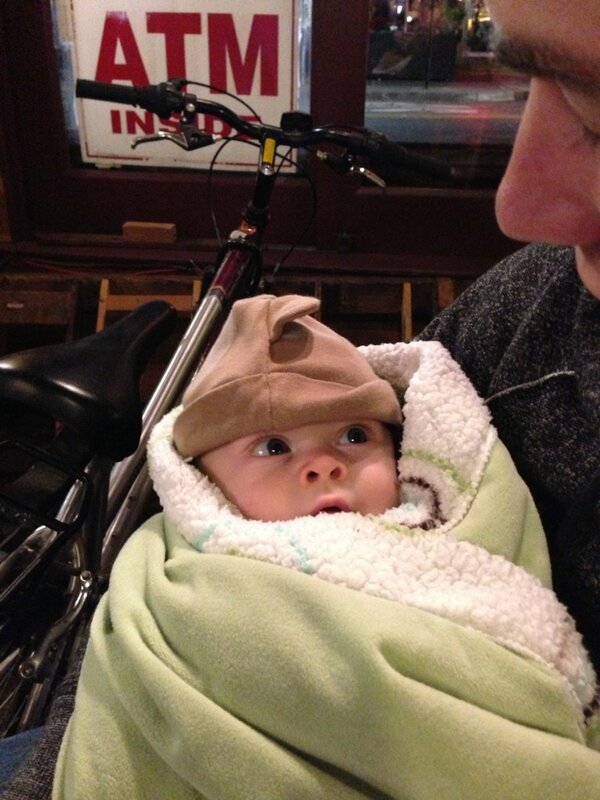 davedelong's tweet image. Youngest #NSCoderNight attendee ever