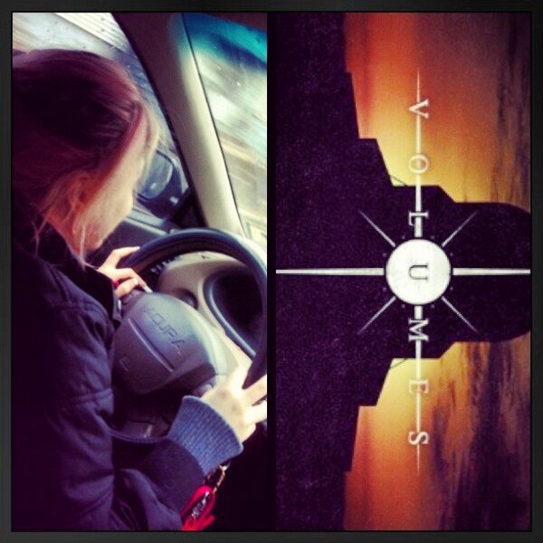 DanielleeNJ's tweet image. All day I drove around blasting @Volumesband 😍💁 #love #favoriteband #angrydriver #lol #lovemyteggy