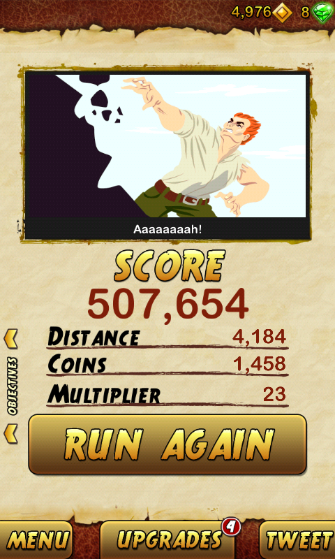KidProton's tweet photo. I got 507654 points while escaping from a Giant Demon Monkey. Beat that! http://t.co/nZ2yXvST http://t.co/7W7dsxoR