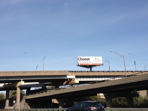 AltamiraComm's tweet image. #IHateHowPeople stop their cars at our clients billboards. We apologize for the NJ Turnpike traffic