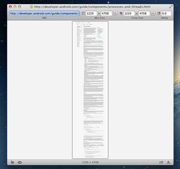 Jasper_perfect's tweet photo. Mac OSx tips: a application Paparazzi! used to get a complete webpage capture which may be longer than your screen! http://t.co/CcxxarVk