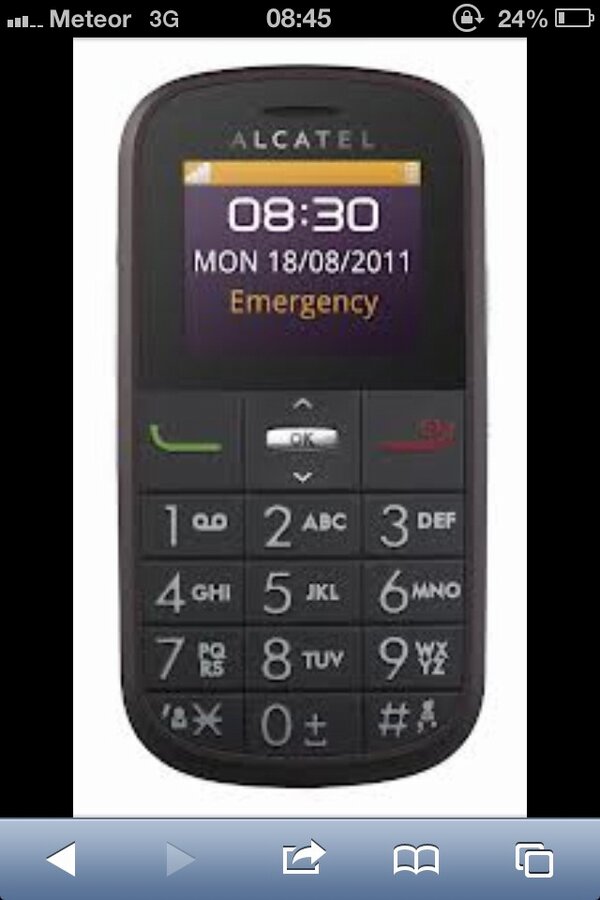 SarahClune1's tweet image. @JLoganLane Look at my granny's new upgraded phone! Has a special SOS button #handy #tinybuttons