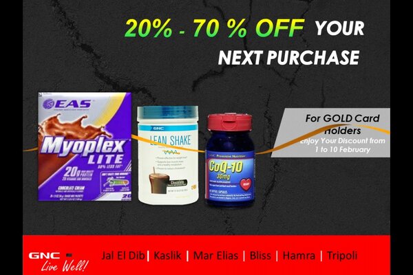 GNCLebanon's tweet photo. HOT DEAL! #Lebanon check this out in case you're looking to save 20%-70% :) http://t.co/Bi5JLm2E