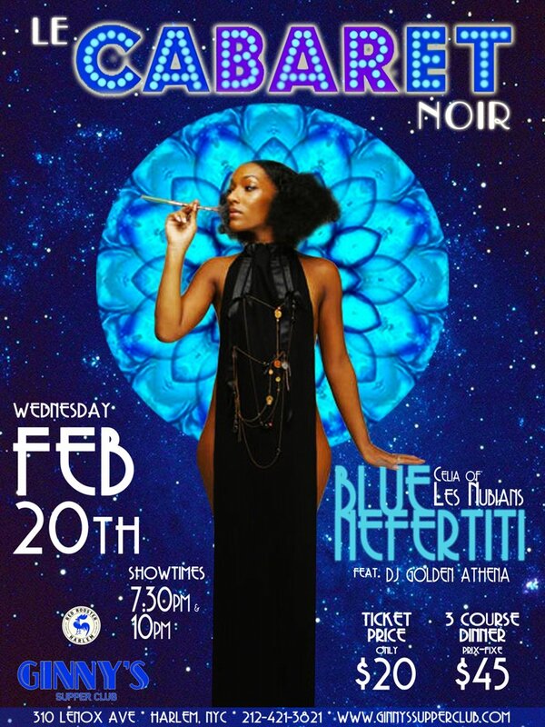 BlueNefertiti's tweet photo. "Le Cabaret Noir" 2/13  @Ginny's is SOLD OUT! Get tix for 2/20 @ 7:30p/10:30p http://t.co/JMUaLyfh http://t.co/8npVMWyd @LesNubians