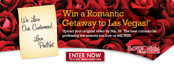 PostNetTX214's tweet image. February is "We Love Our Customers" month. Enter our contest to win a trip for two to Las Vegas.