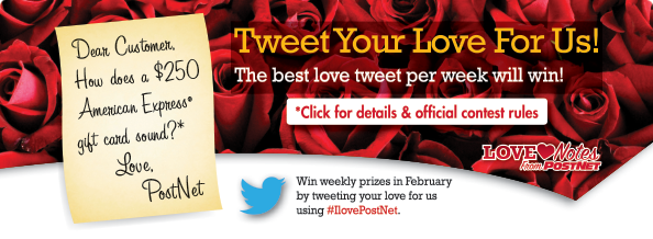 PostNetTX214's tweet image. During "We Love Our Customers" month, please tweet your love for PostNet TX214 to win a $250 card
