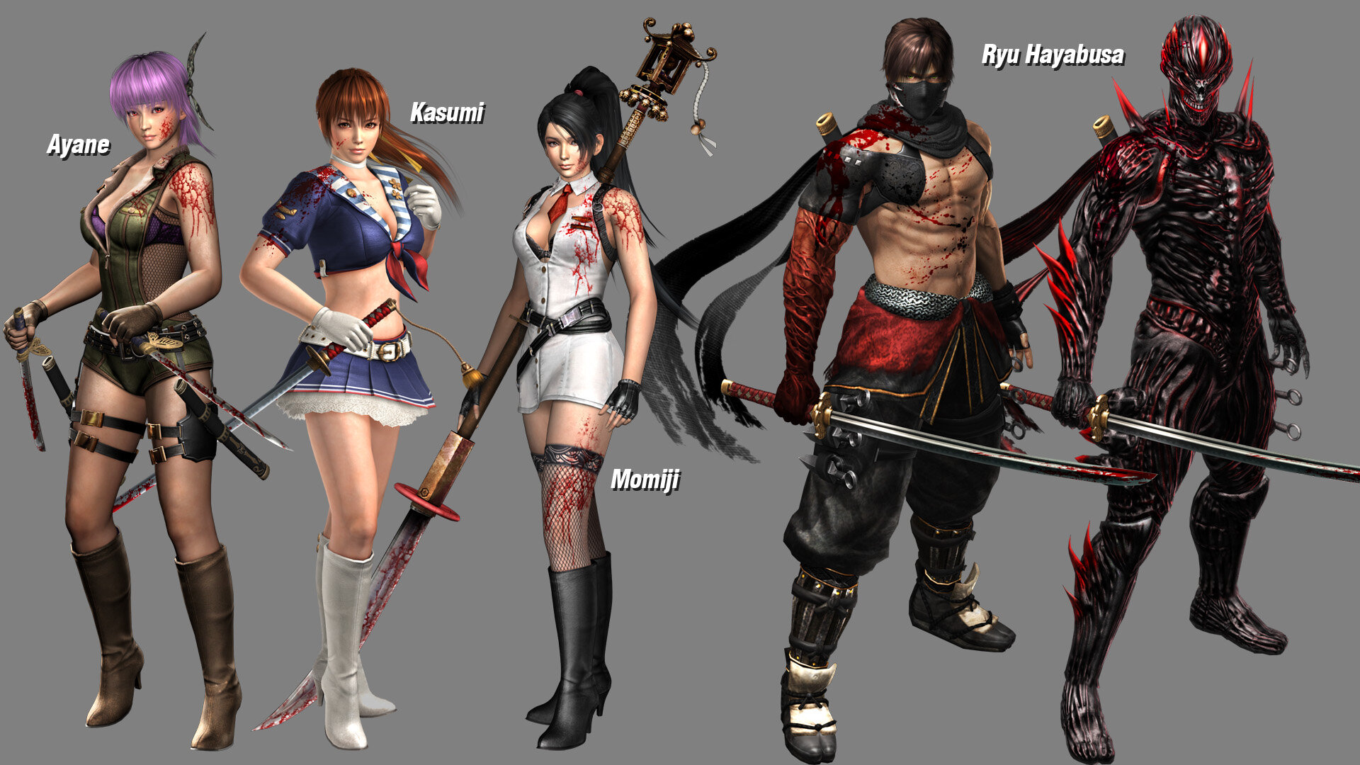 KOEI TECMO EUROPE on X: Kasumi, Ayane, and Momiji all join Ryu Hayabusa as  playable characters. http:t.coalPNpTn6  X