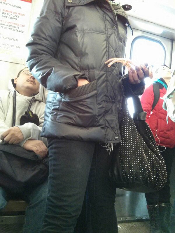 PeopleoftheL's tweet photo. “@nicki_nella: This lady has some mad dedication. She's texting with her knuckles. #nasty @PeopleoftheL http://t.co/GYntqUeC” NOOOOOO EWHHHH