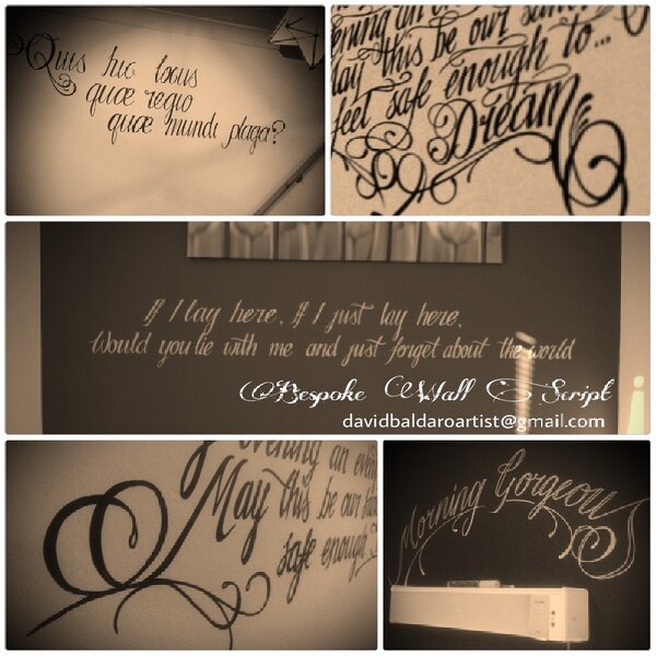 UncleDevzz's tweet photo. For Bespoke Wall Script enquiries please holla! davidbaldaroartist@gmail.com http://t.co/7n9gE86q
