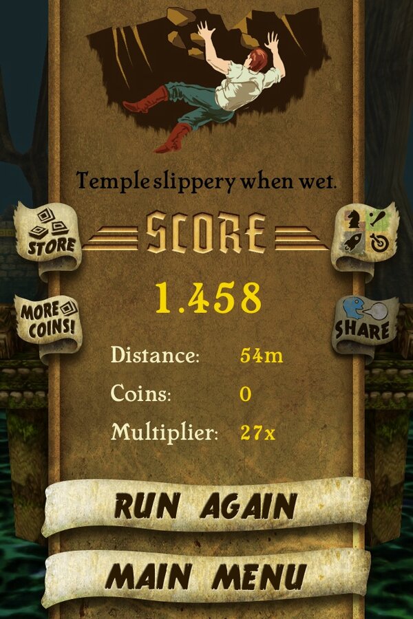 aksanm's tweet photo. I got 1.458 points while escaping from demon monkeys. Beat that! http://t.co/Whr4OLOd #TempleRunmr http://t.co/Q5JVuxGq