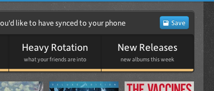 synco's tweet photo. You can now have your friends' heavy rotation and new releases always synced to your phone. Let us know what you think! http://t.co/MemQATyT