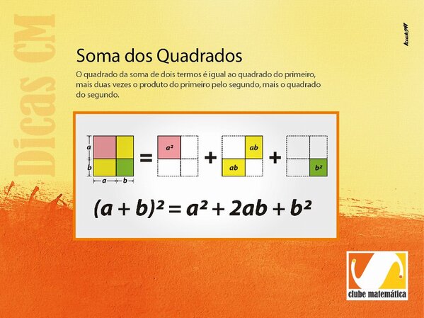 Club_Matematica's tweet image. Sobre a "Soma dos Quadrados" #DicasdeMatematica