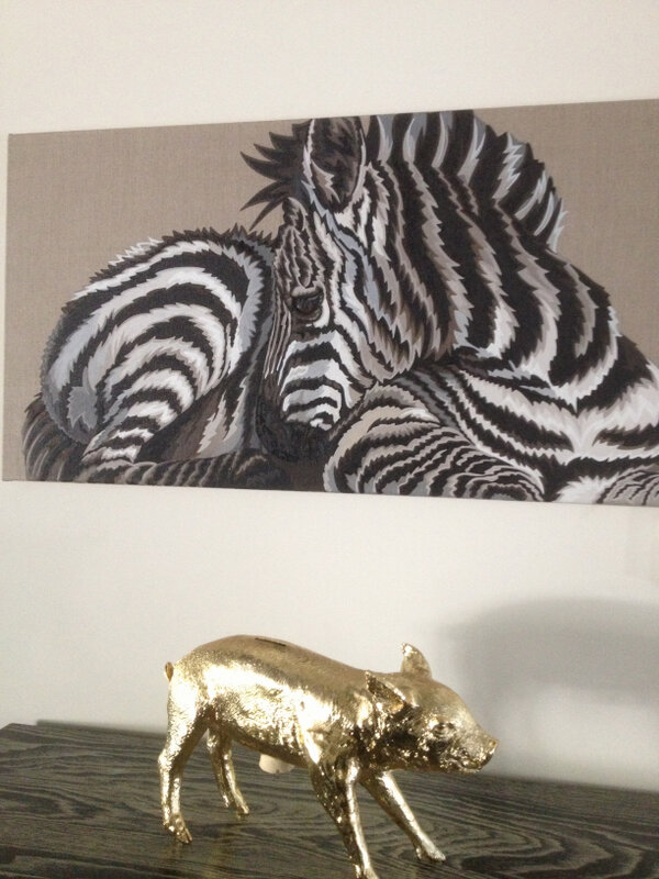 PerezHilton's tweet image. Just got this painting I bought from a British artist delivered - and I couldn't be any more in love with it! BEAUTY!!!