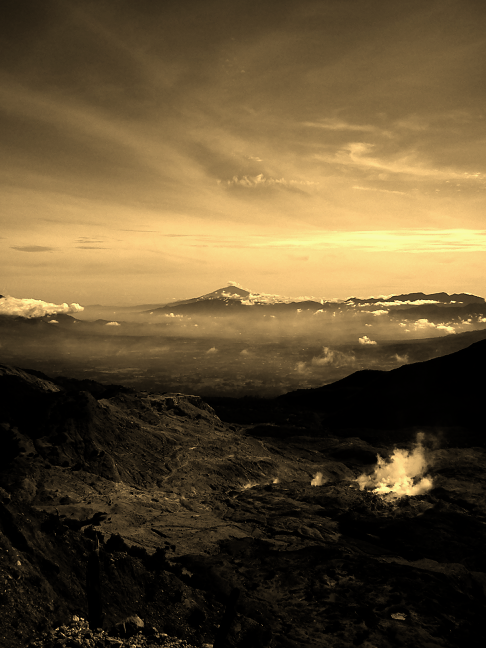 At Papandayan Mountain