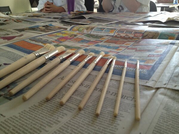 ejthompson287's tweet photo. Preparing to paint! What will it be...? #visarts13 http://t.co/1vF0ziaE