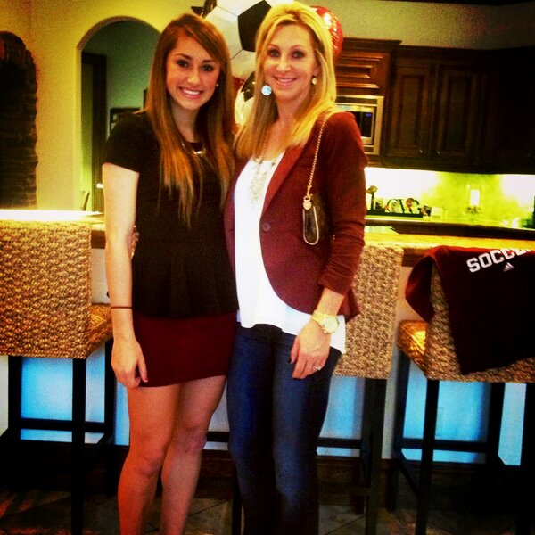 DawnPounds's tweet photo. Haley will officially be attending Texas A&amp;M to play soccer in the spring of 2014! So proud of her❤ @haleypounds http://t.co/pboFJdPX