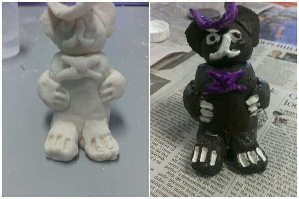 c_tesselaar's tweet photo. Before and after playdough creature!!! #visarts13 http://t.co/clZ7Pdnd