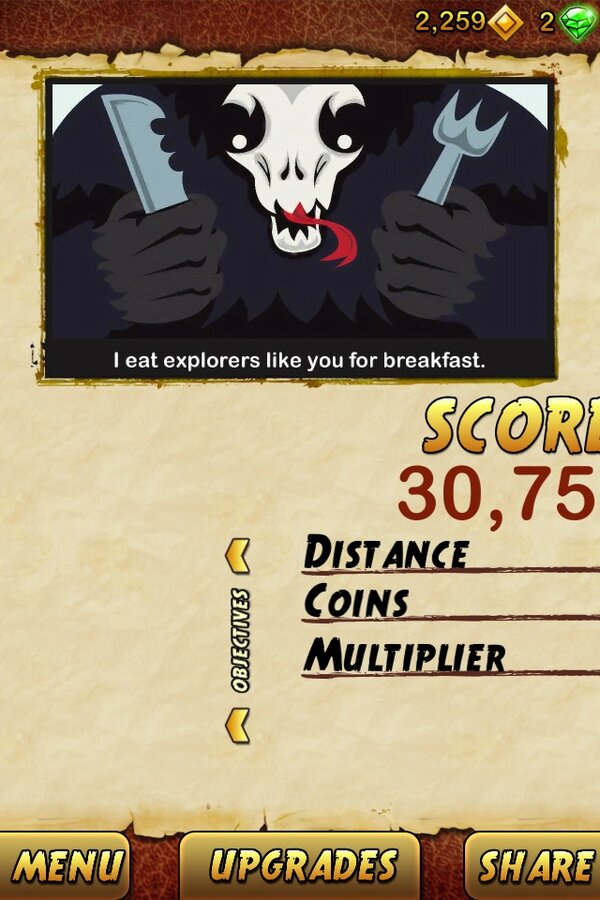 candysrcox's tweet photo. I got 30756 points while escaping from a Giant Demon Monkey in Temple Run 2. Beat that! http://t.co/PryLLU5K http://t.co/fY9SXYOu