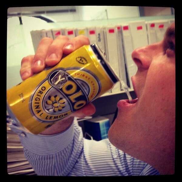 Low on fizz so you can slam it down fast #YOLO #Solo