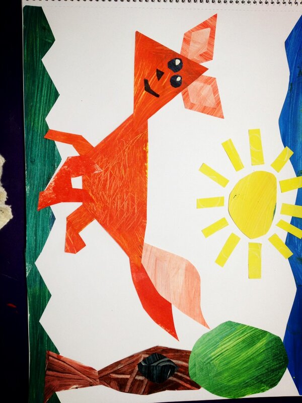 ejthompson287's tweet photo. @ericcarle inspired artwork! #visarts13 http://t.co/ywBpXB4Z