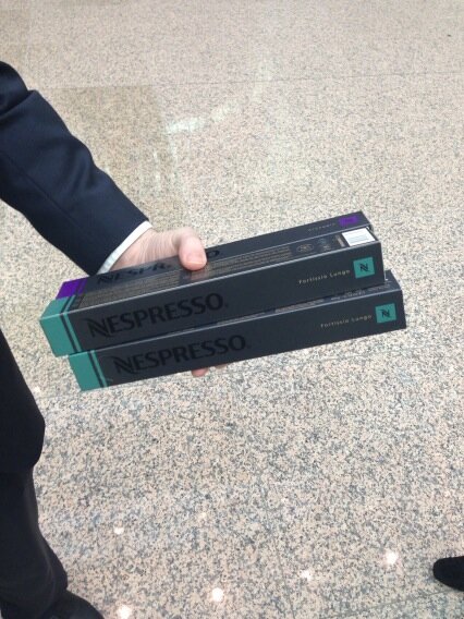 alexebarker's tweet photo. Bumped into an official. Looks like it will be a four Nespresso summit #euco http://t.co/1Yhlfjnl