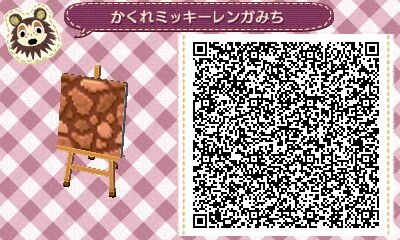 きなこまみれ とび森 ディズニーシリーズqr オリジナルですが 隠れミッキー なレンガ道 地面にどうぞ Http T Co Tqmi14xr