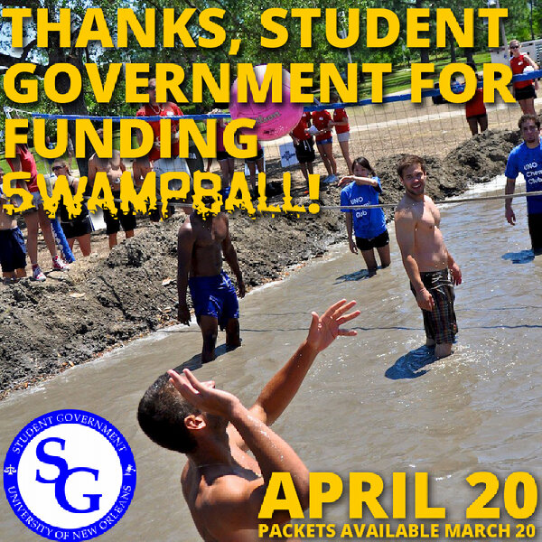 Thanks <a href="/unosg/">UNO SGA</a> for funding #Swampball! bit.ly/XqMmBn