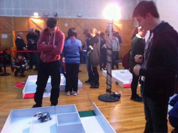 lecturerCM's tweet image. Tension building at #legorobots but #coderdojocit looking good fair play lads
